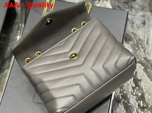 Saint Laurent Loulou Small in Grey Quilted Leather Replica