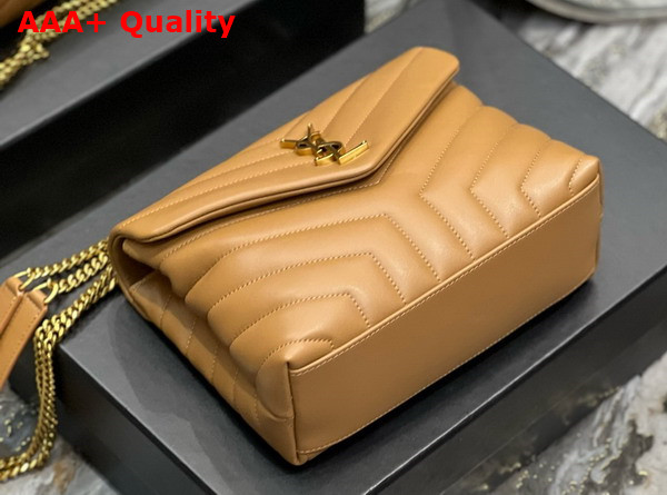 Saint Laurent Loulou Small in Light Brown Quilted Replica