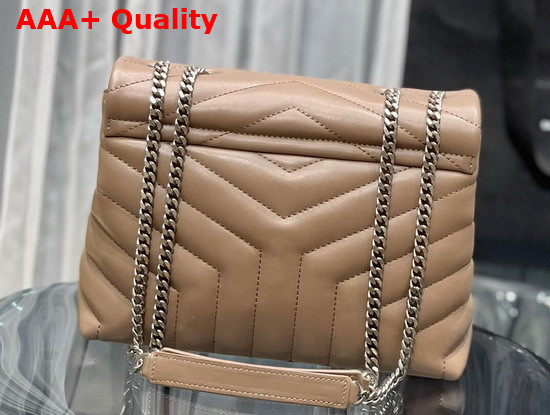 Saint Laurent Loulou Small in Quilted Y Leather Dark Beige Replica