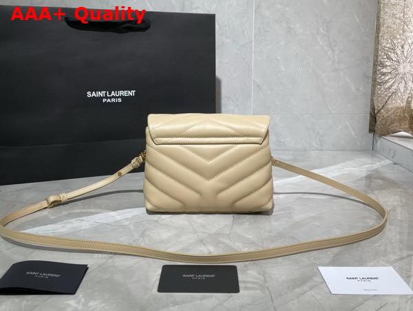 Saint Laurent Loulou Toy Strap Bag in Beige Matelasse Y Leather Replica