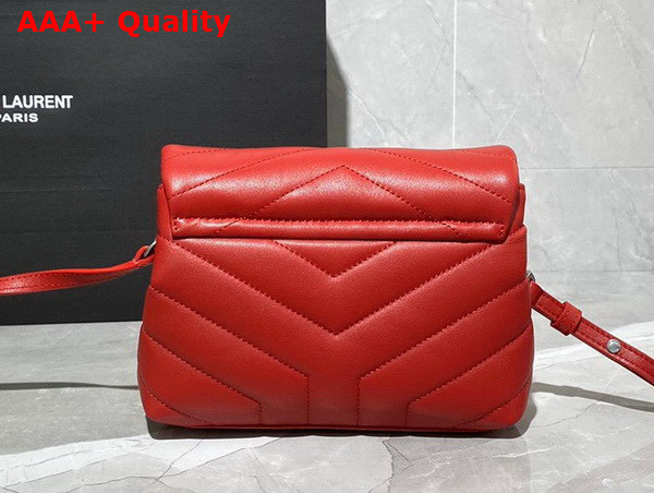 Saint Laurent Loulou Toy Strap Bag in Red Matelasse Y Leather Replica