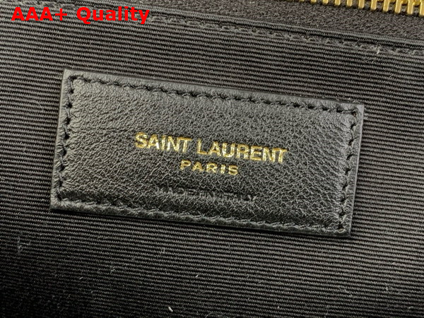 Saint Laurent Lyia Duffle Bag in Black Quilted Lambskin Replica