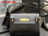 Saint Laurent Manhattan Small Shoulder Bag in Box Saint Laurent Leather Black Replica