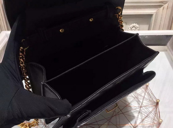 Saint Laurent Medium High School Bag in Black Lambskin for Sale