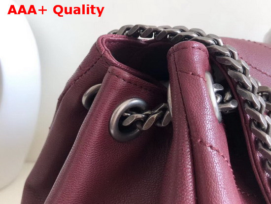 Saint Laurent Medium Nolita Bag in Burgundy Vintage Leather Replica