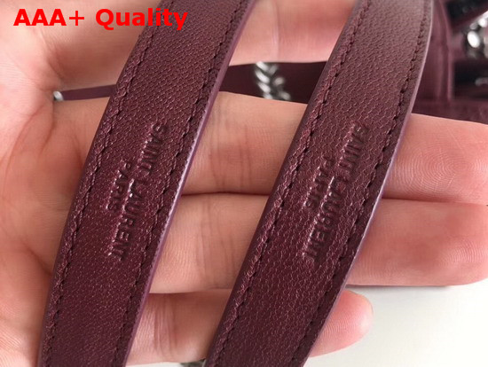 Saint Laurent Medium Nolita Bag in Burgundy Vintage Leather Replica