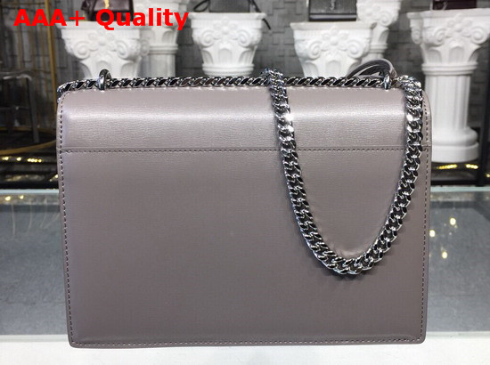 Saint Laurent Medium Sunset Bag Fog Smooth Leather Silver Toned Metal Hardware Replica