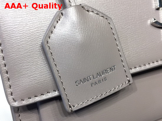 Saint Laurent Medium Sunset Bag Fog Smooth Leather Silver Toned Metal Hardware Replica