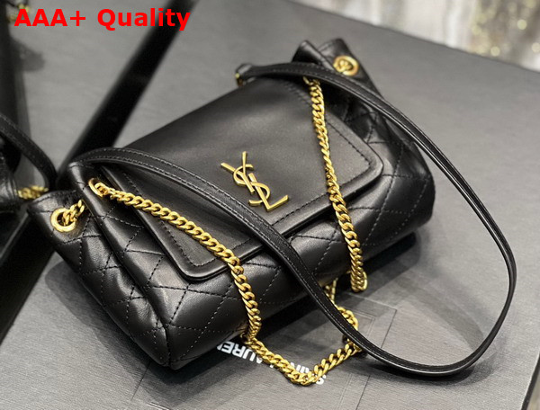 Saint Laurent Mini Nolita in Lambskin Black Replica