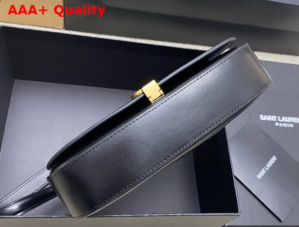 Saint Laurent Mini Voltaire in Black Box Saint Laurent Leather Replica