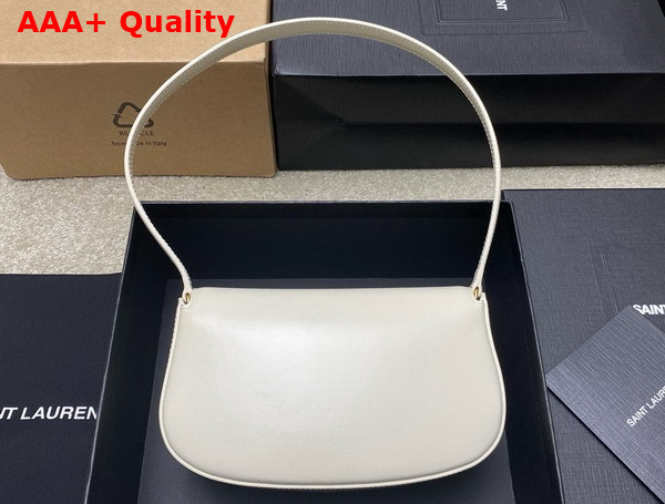 Saint Laurent Mini Voltaire in Blanc Vintage Box Saint Laurent Leather Replica