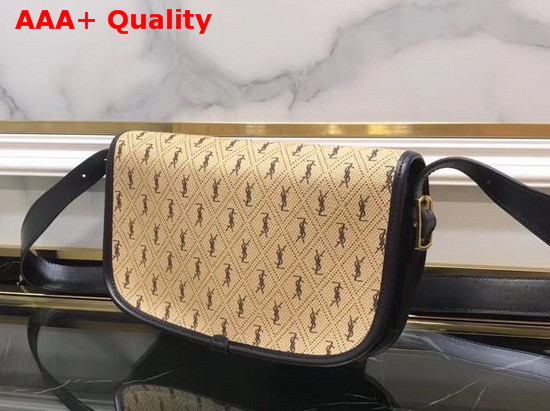 Saint Laurent Monogram All Over Medium Satchel in Beige Canvas Replica