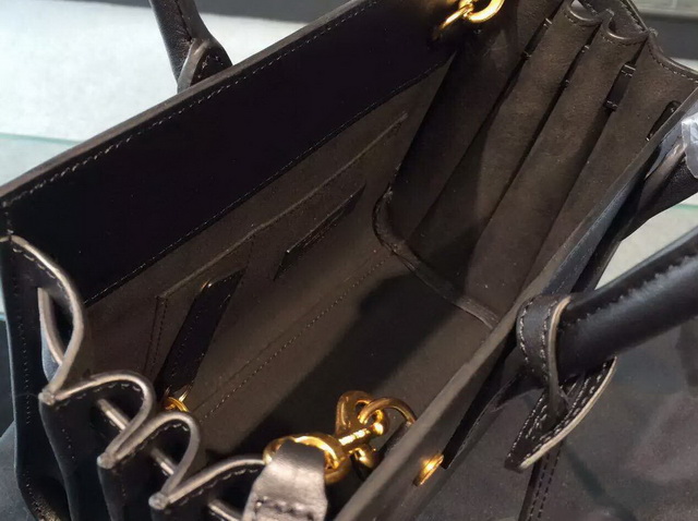 Saint Laurent Nano Sac De Jour Bag in Black Leather for Sale