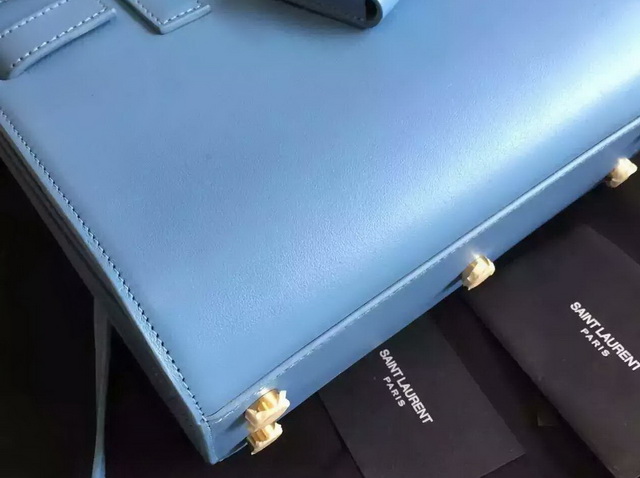 Saint Laurent Nano Sac De Jour Bag in Light Blue Leather for Sale