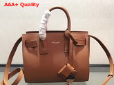 Saint Laurent Nano Sac De Jour Souple Bag in Brown Grained Leather Replica