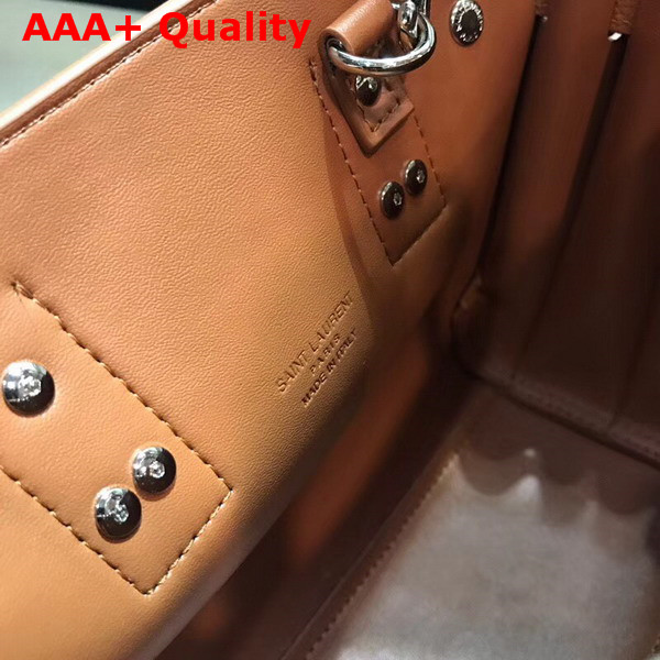 Saint Laurent Nano Sac De Jour Souple Bag in Brown Grained Leather Replica