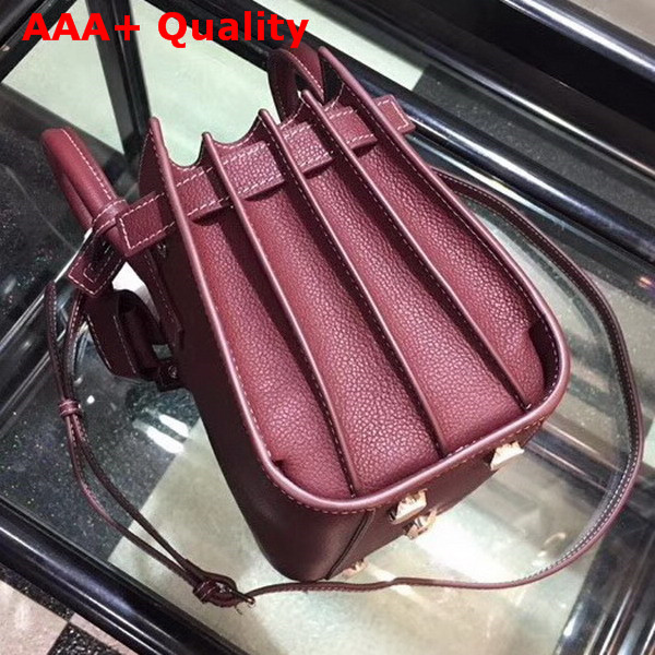 Saint Laurent Nano Sac De Jour Souple Bag in Oxblood Grained Leather Replica