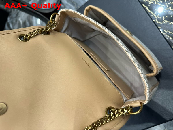 Saint Laurent Niki Baby in Canvas and Vegetable Tanned Leather Replica