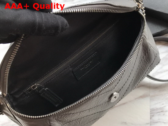 Saint Laurent Niki Body Bag in Storm Crinkled Vintage Leather Replica