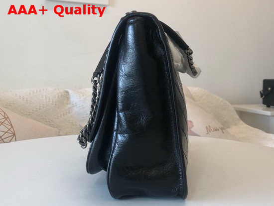 Saint Laurent Niki Large in Black Vintage Leather Replica