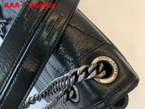 Saint Laurent Niki Large in Black Vintage Leather Replica