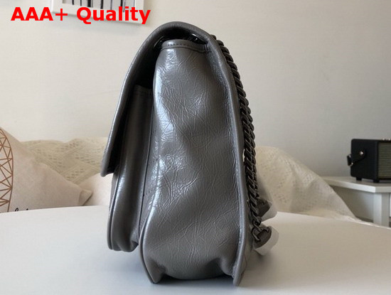 Saint Laurent Niki Large in Fog Vintage Leather Replica