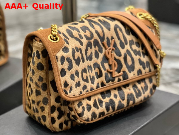 Saint Laurent Niki Medium Bag in Leopard Pony Replica