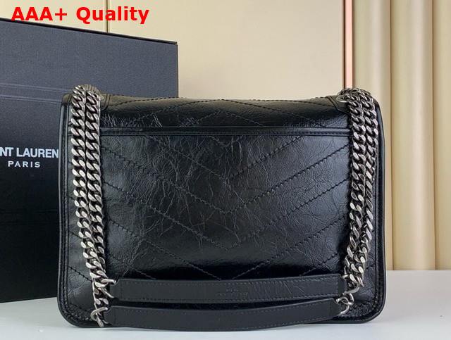 Saint Laurent Niki Medium Bag in Noir Vintage Calf Leather Replica