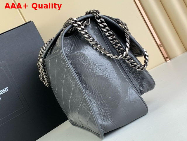 Saint Laurent Niki Medium Bag in Storm Vintage Calf Leather Replica