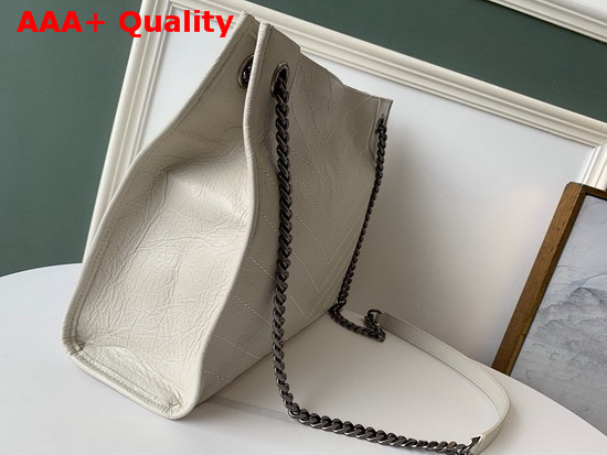 Saint Laurent Niki Medium Shopping Bag in Blanc Vintage Replica