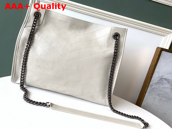 Saint Laurent Niki Medium Shopping Bag in Blanc Vintage Replica