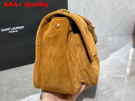 Saint Laurent Niki Medium in Brown Suede Leather Replica