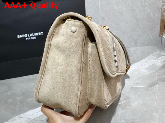 Saint Laurent Niki Medium in Natural Suede Leather Replica