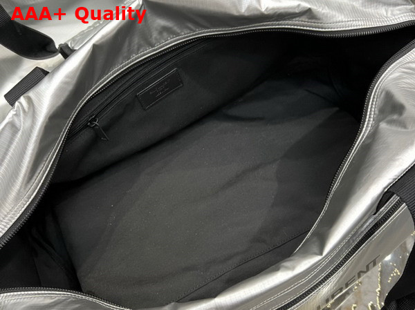 Saint Laurent Nuxx Duffle in Silver Nylon Replica