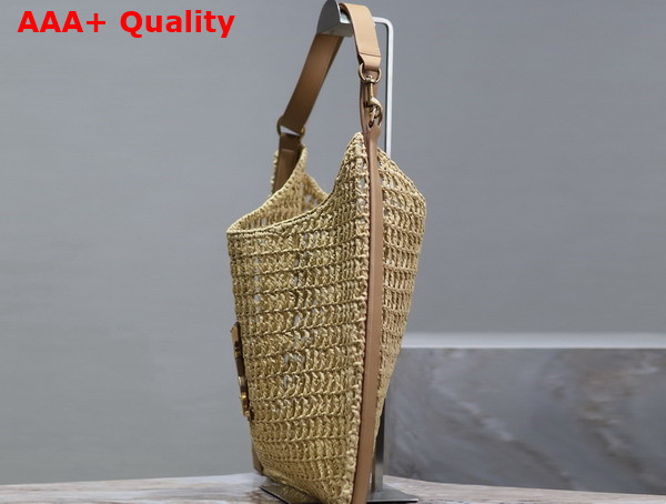 Saint Laurent Oxalis Bag in Naturel Raffia Macrame Replica