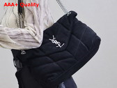 Saint Laurent Puffer Medium Bag in Black Suede Leather Replica