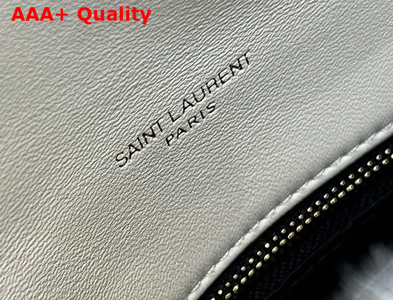 Saint Laurent Puffer Small Bag in Beige Merino Shearling and Lambskin Replica