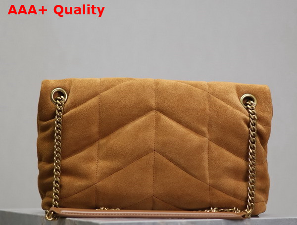 Saint Laurent Puffer Small Bag in Cinnamon Suede Replica