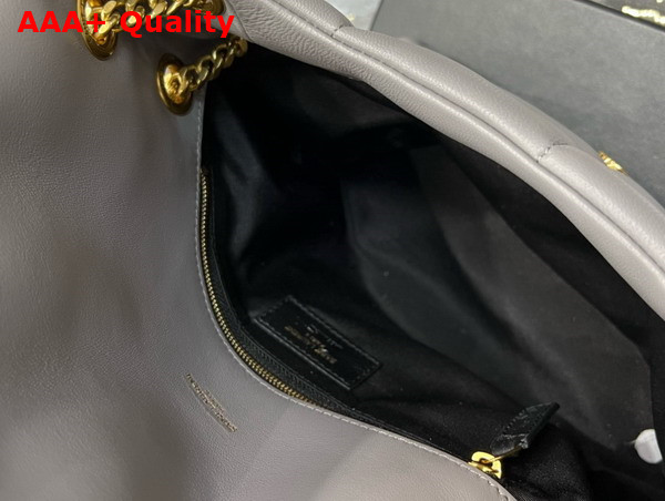 Saint Laurent Puffer Small in Storm Lambskin Replica