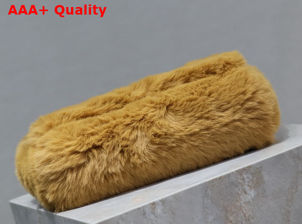 Saint Laurent Reversible Small Kate Bag in Light Brown Rabbit Fur Replica