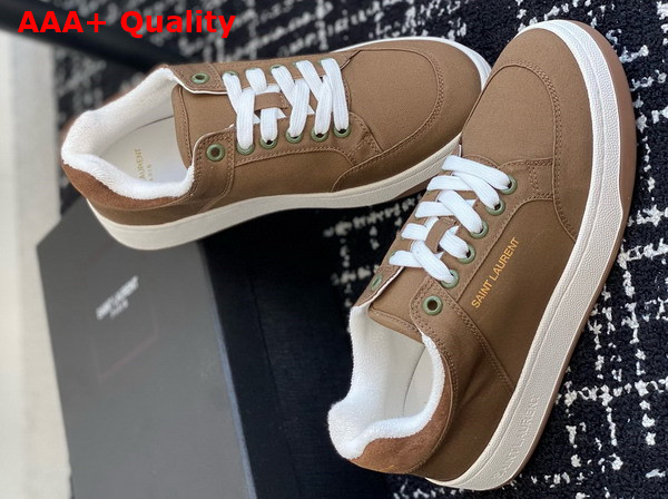 Saint Laurent SL61 Sneakers in Gabardine Cactus Replica