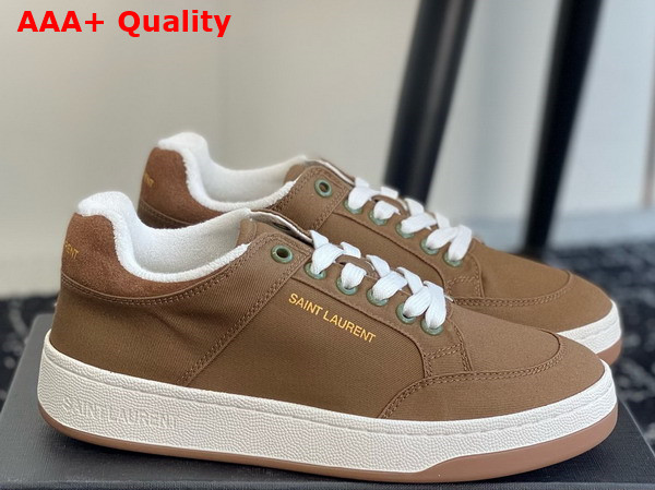 Saint Laurent SL61 Sneakers in Gabardine Cactus Replica