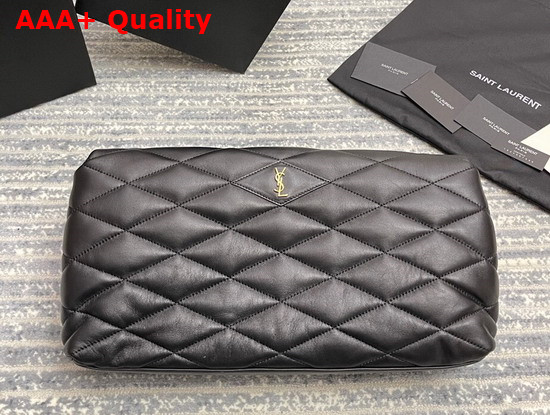 Saint Laurent Sade Puffer Envelope Clutch in Black Lambskin Replica