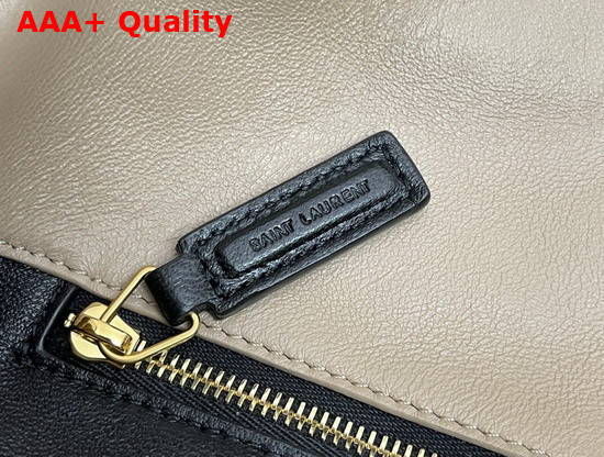 Saint Laurent Sade Puffer Envelope Clutch in Dark Beige Lambskin Replica