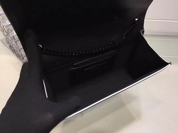 Saint Laurent Satchel in Black Grain De Poudre Textured Leather For Sale