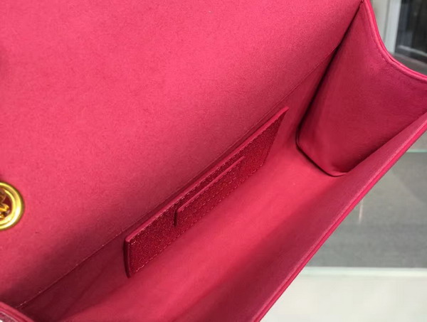 Saint Laurent Satchel in Fuchsia Grained Metallic Leather for Sale