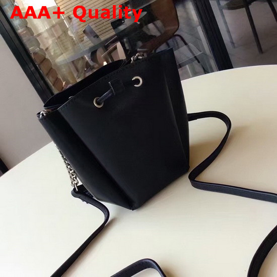 Saint Laurent Small Bucket Bag in Black Calfskin Replica