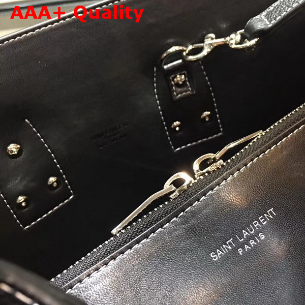 Saint Laurent Small Sac De Jour Souple Bag in Black Grained Leather Replica