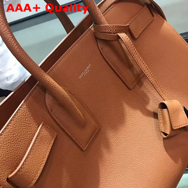 Saint Laurent Small Sac De Jour Souple Bag in Brown Grained Leather Replica