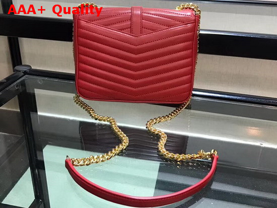 Saint Laurent Small Sulpice Chain Bag in Quilted Red Leather Replica